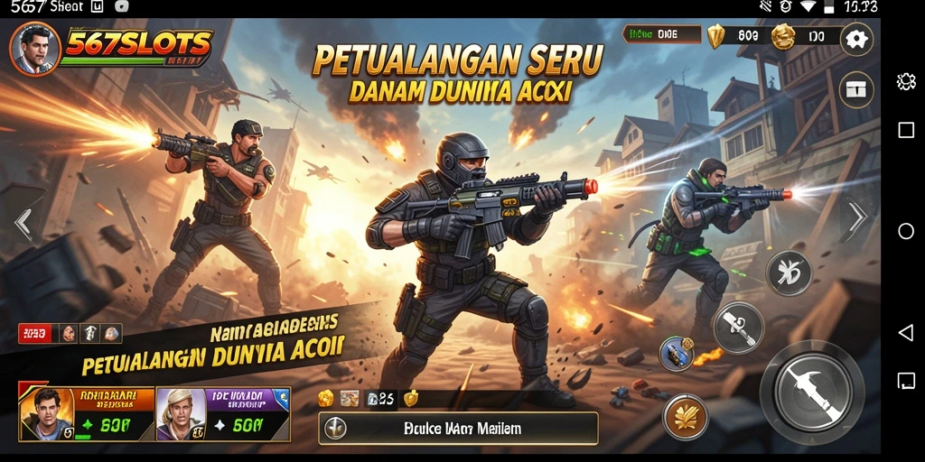 Screenshot gameplay 567SLOTS menampilkan aksi mendebarkan dan visual yang menawan.