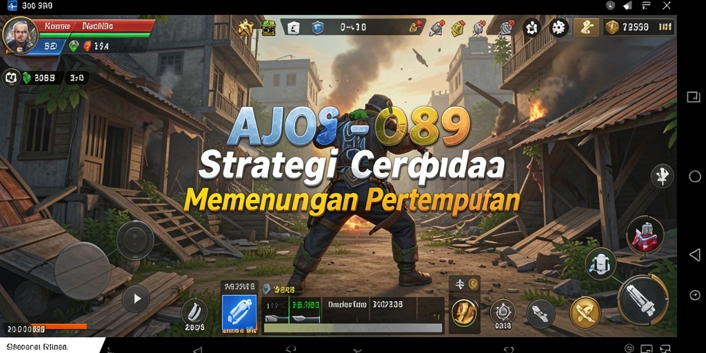 Screenshot AJO89 menampilkan aksi strategis yang menegangkan dalam pertempuran.