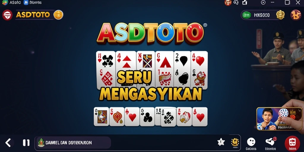 Tampilan menarik gameplay ASDTOTO dengan domino di layar.