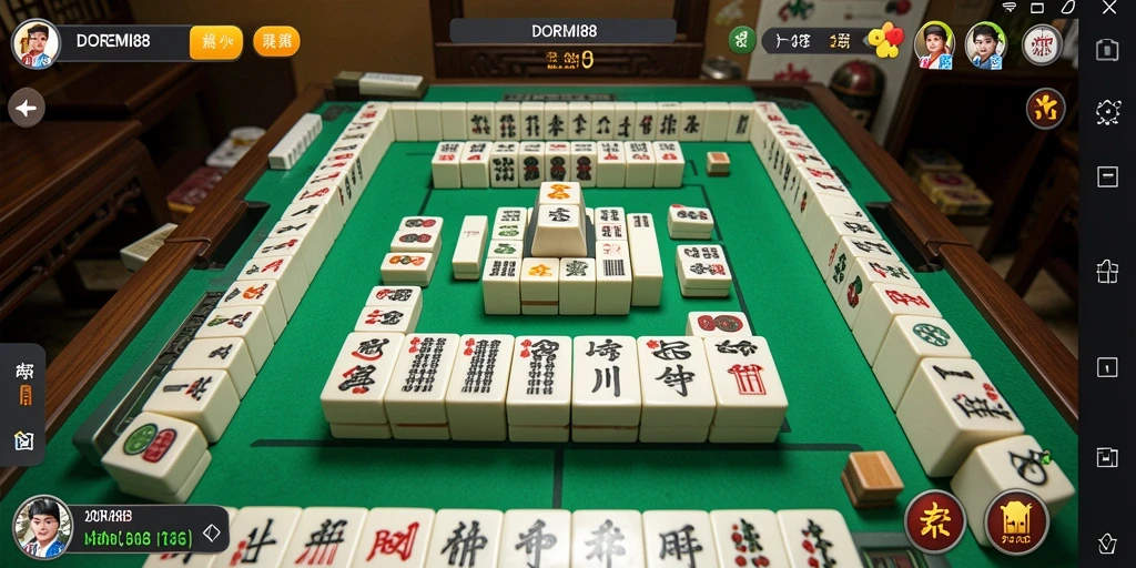 Tampak antarmuka DOREMI88 dengan gameplay Mahjong yang menantang.