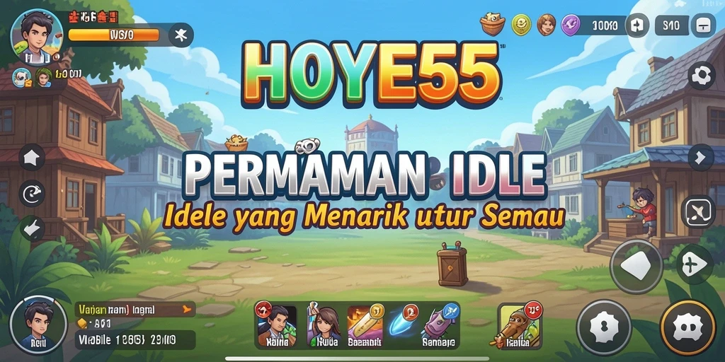 Tampilan gameplay HOYE55 yang menarik dan penuh warna.