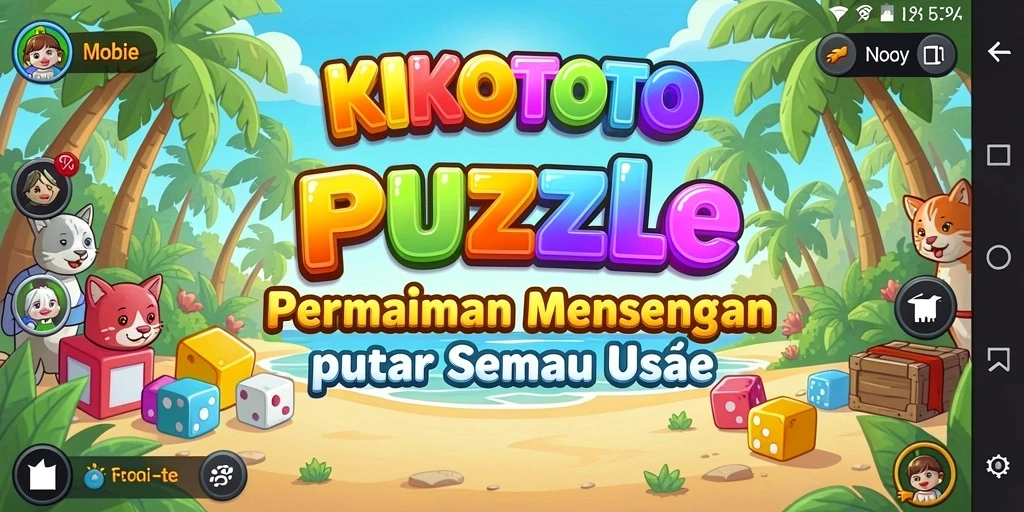 Screenshot KIKOTOTO menampilkan gameplay puzzle yang menarik dan mengasyikkan.