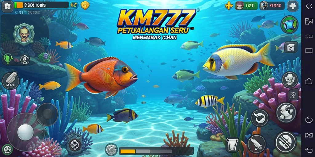 Gameplay seru menembak ikan dengan beragam senjata.