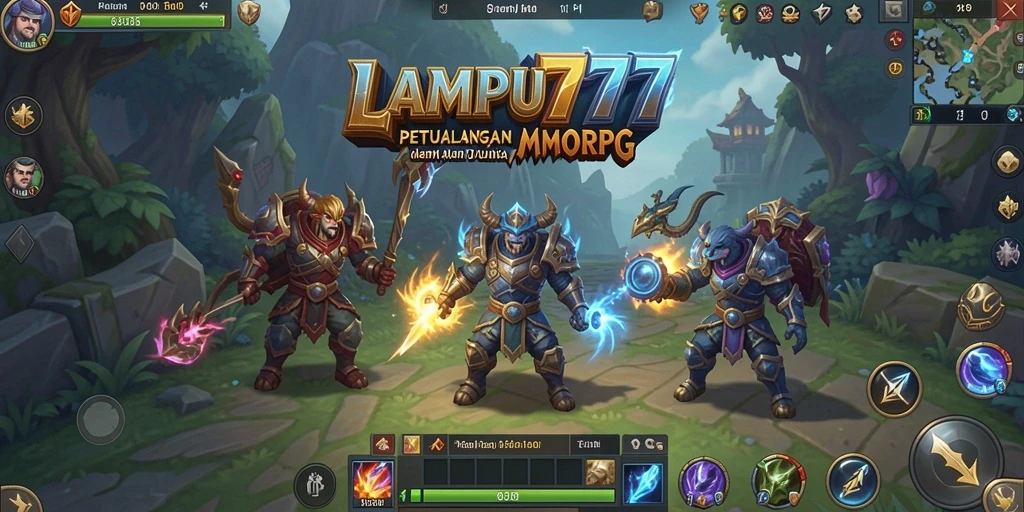 Screenshot gameplay LAMPU777 menampilkan petualangan seru dalam dunia MMORPG.
