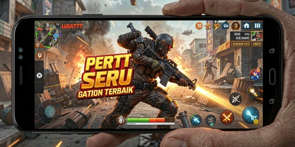 Screenshot LUSA777 menampilkan pertarungan intens antara karakter di medan perang.