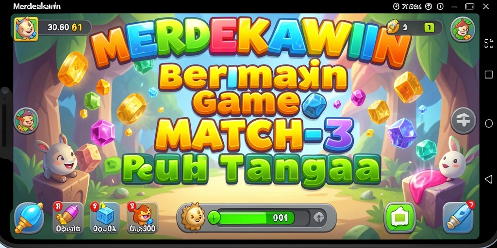 Gameplay seru dari MERDEKAWIN, mencocokkan objek yang menantang.