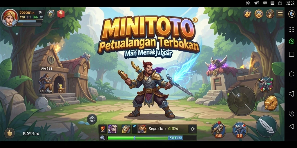 Screenshot gameplay menunjukkan petualangan seru di dunia terbuka MINITOTO.