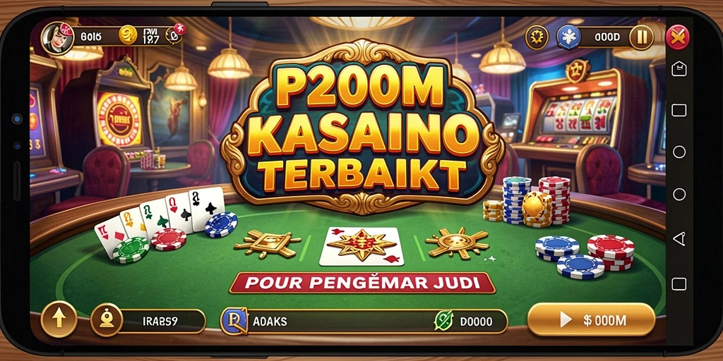 Tampilan menarik gameplay Kasino di P200M yang penuh aksi.