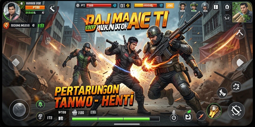 Gameplay Action yang seru dengan pertarungan mendebarkan.