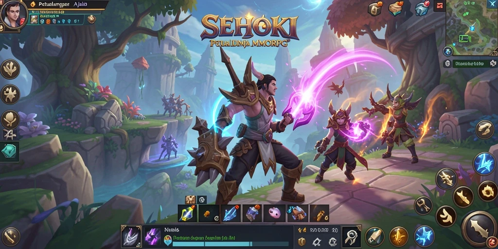 Screenshot gameplay SEHOKI menampilkan pertarungan seru dan grafis menakjubkan.