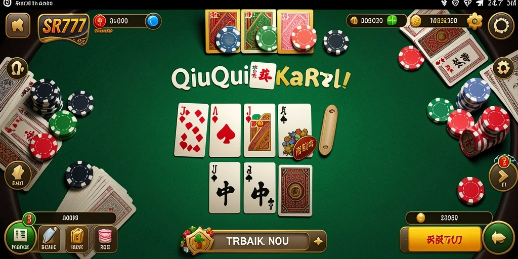 Tampilan permainan QiuQiu SR777 yang penuh warna dan menarik.