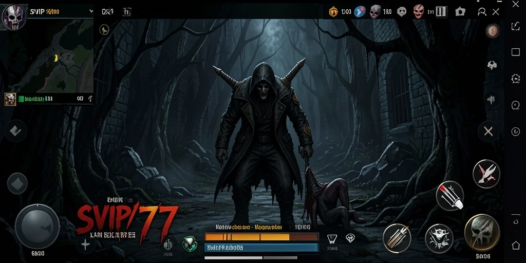 Tampilan gameplay SVIP777 yang menyeramkan dan menegangkan.